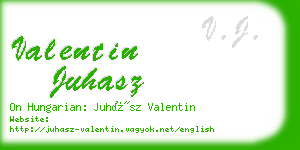 valentin juhasz business card